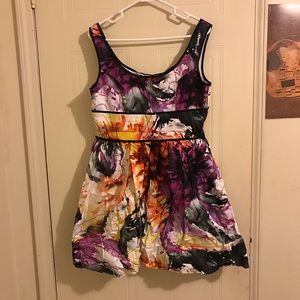 eShakti Splash Print Stretch Cotton Dress.